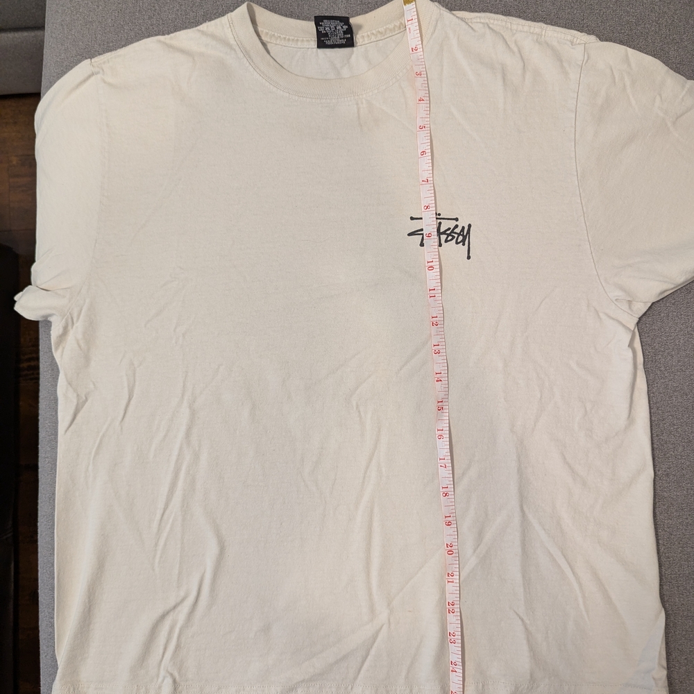 Stussy White Graphic T-Shirt ALTERED - Picture 3 of 5